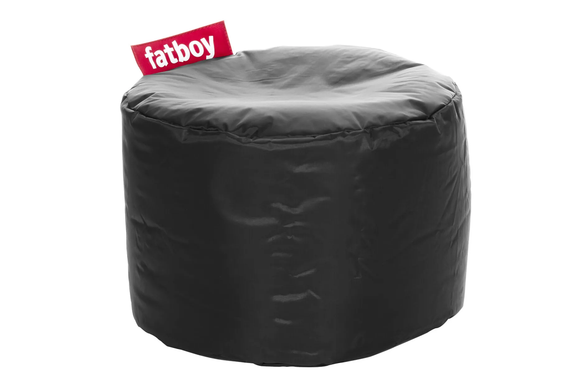 Point Original (Nylon) Indoor-Pouf, schwarz, 50x50x35 cm