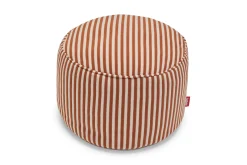 Point Terry Frottee-Pouf, braun, 50x50x35 cm