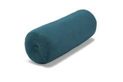 Puff Rolster Pillow Velvet Dekokissen, blau, 65x24 cm