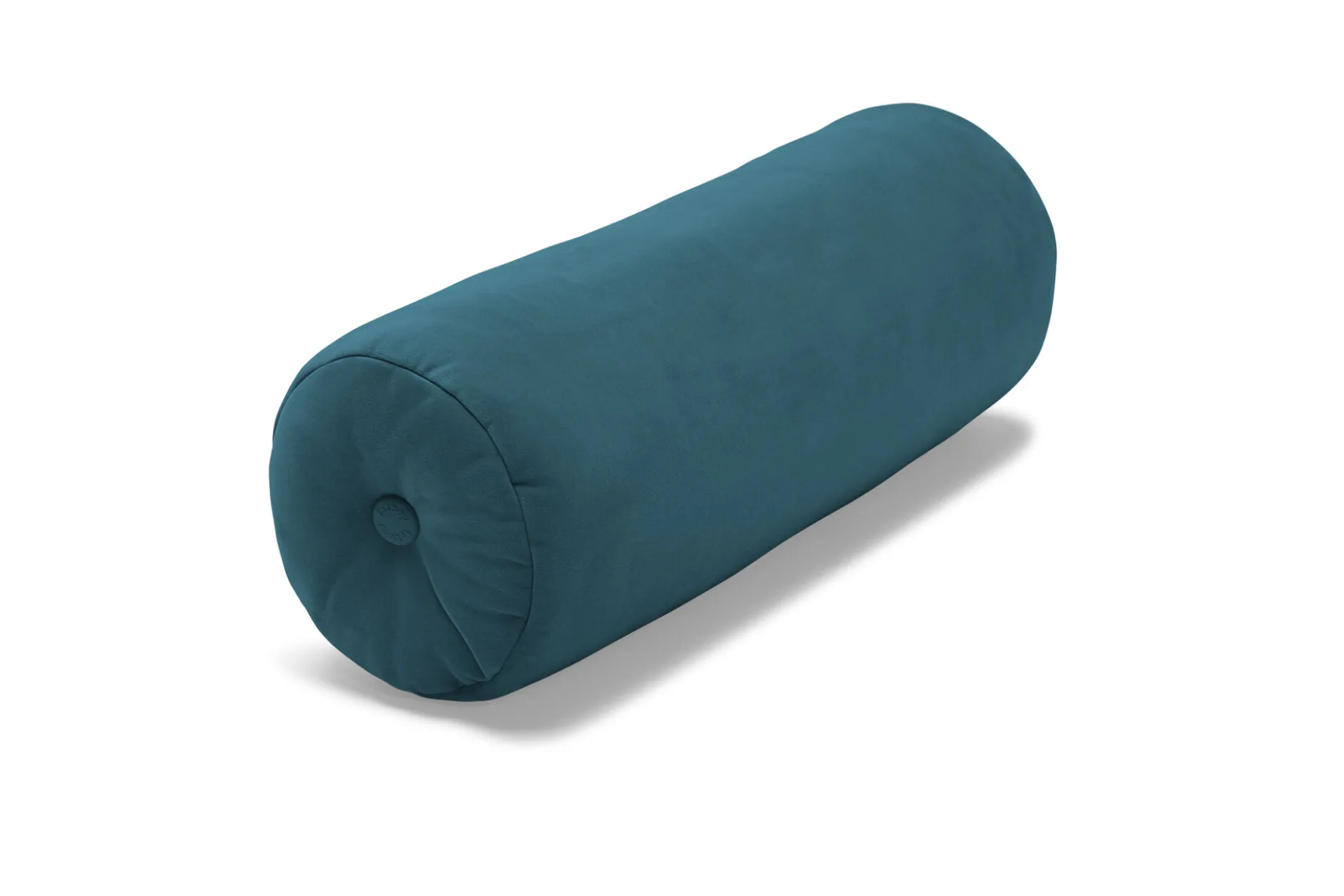 Puff Rolster Pillow Velvet Dekokissen, blau, 65x24 cm
