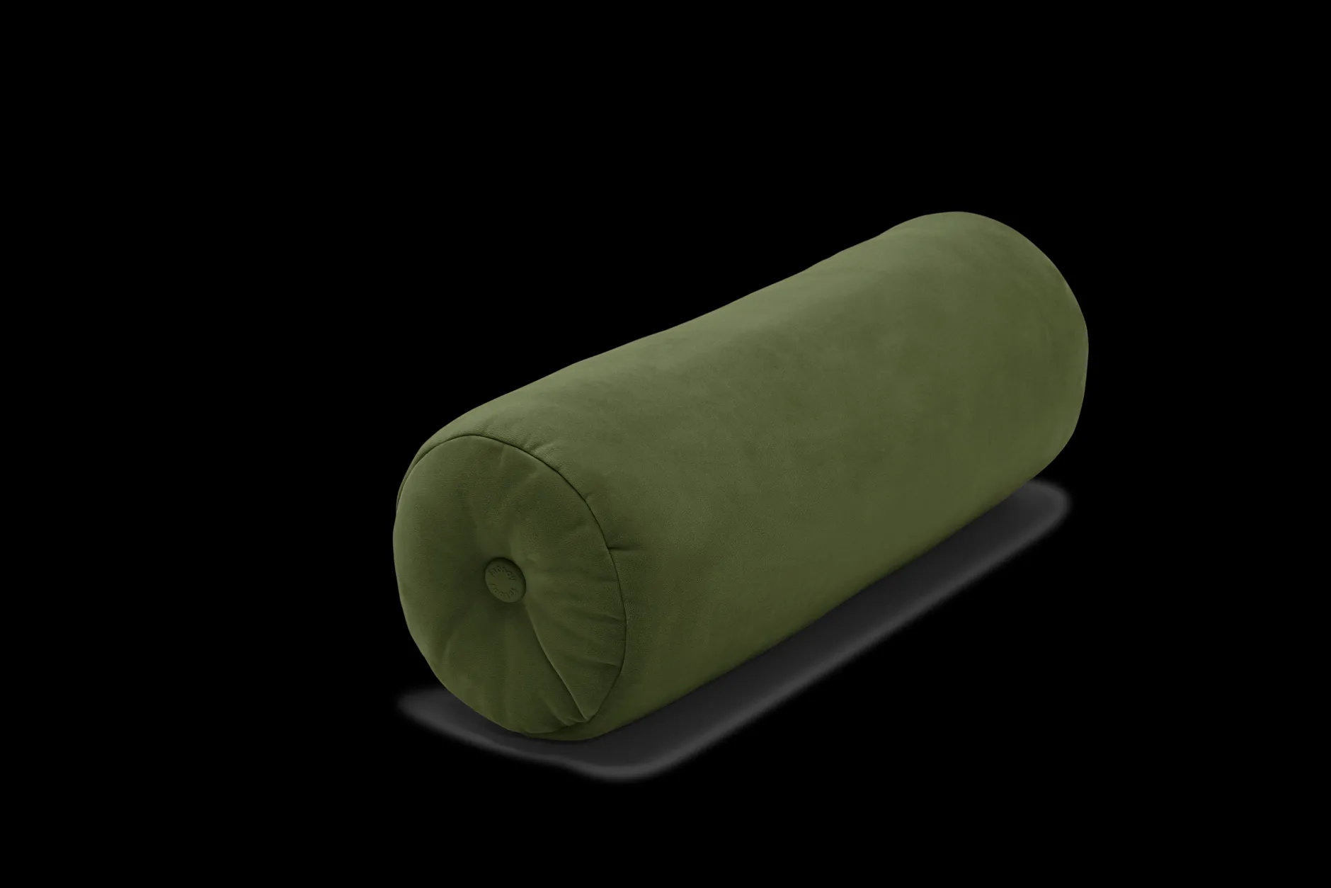 Puff Rolster Pillow Velvet Dekokissen, grün, 65x24 cm