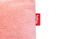 Square Pillow Teddy Kissen aus superweichem Teddy-Stoff, rosa, 50x50 cm