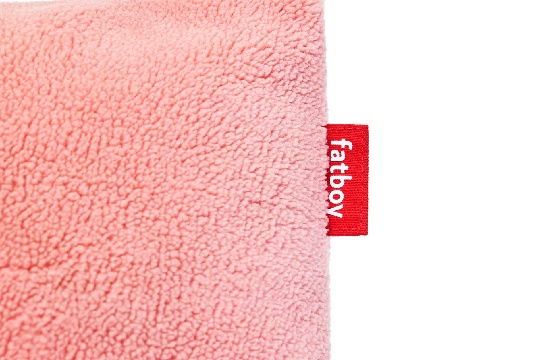 Square Pillow Teddy Kissen aus superweichem Teddy-Stoff, rosa, 50x50 cm