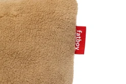 Square Pillow Teddy Kissen aus superweichem Teddy-Stoff, braun, 50x50 cm