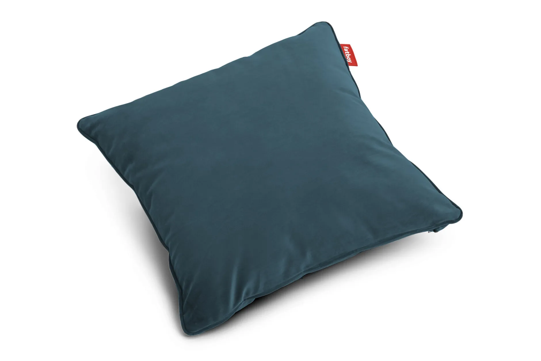 Square Pillow Velvet Dekokissen, blau, 50x50x5 cm