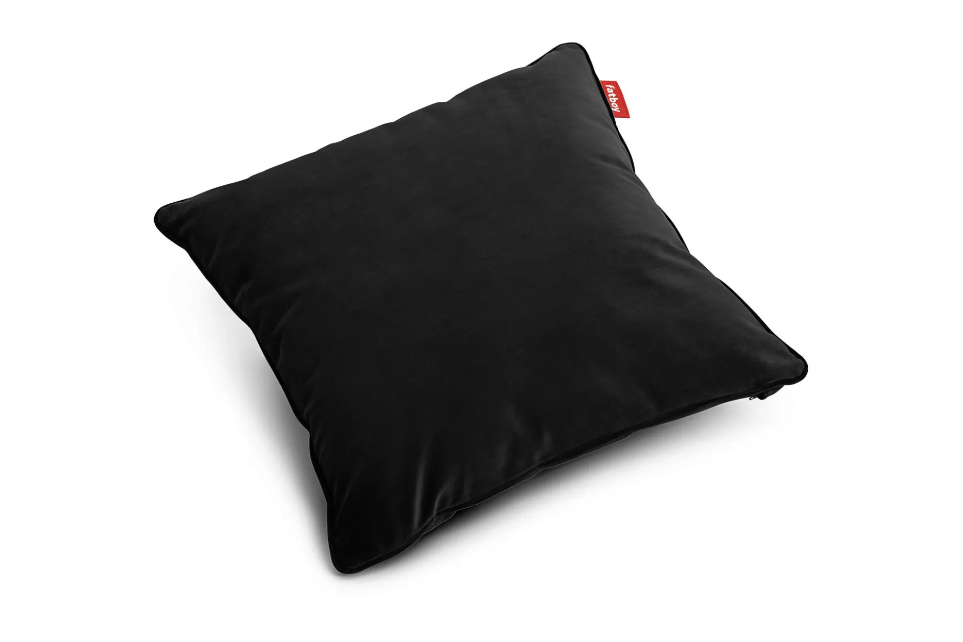 Square Pillow Velvet Dekokissen, schwarz, 50x50x5 cm