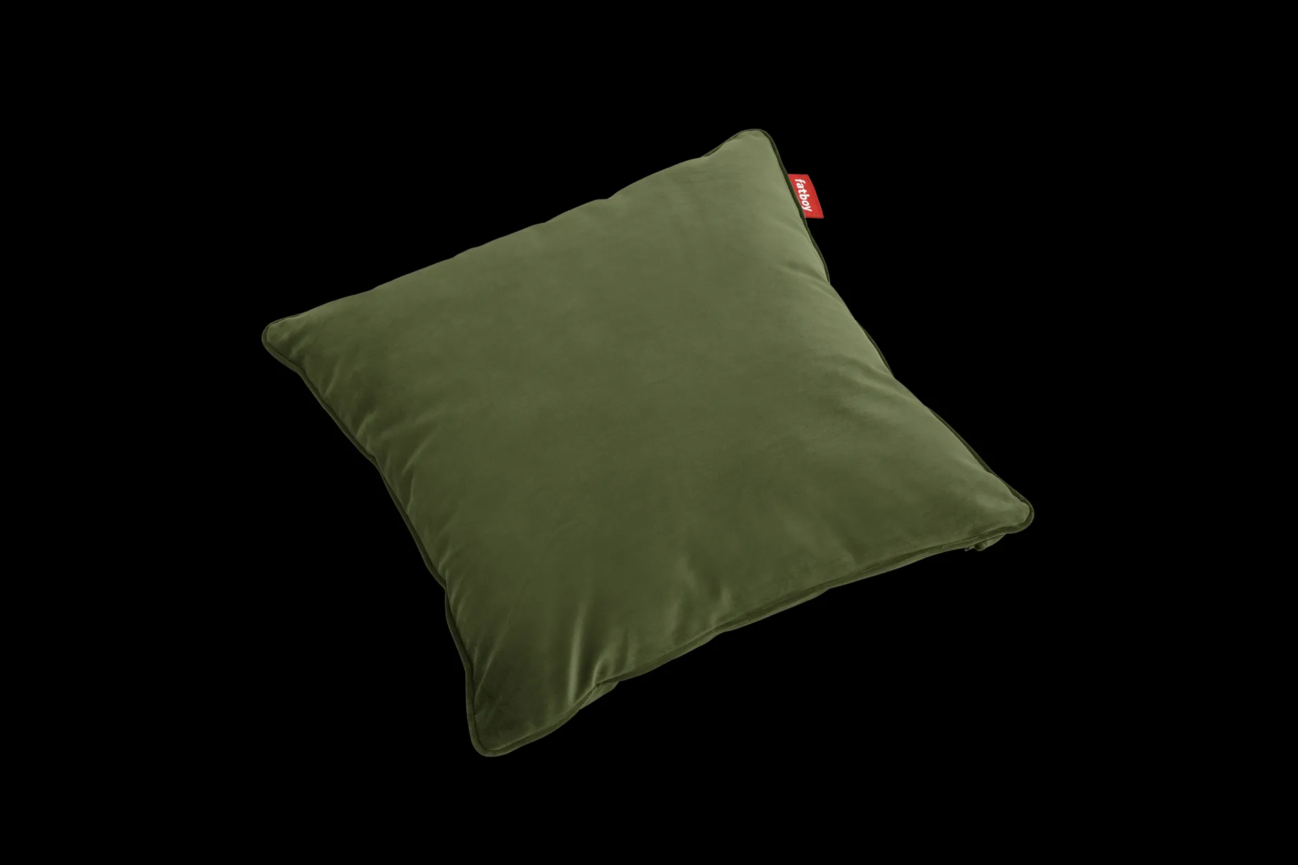 Square Pillow Velvet Dekokissen, grün, 50x50x5 cm