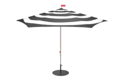 Stripesol + Base Black Sonnenschirm mit Fuß, 350x350x280 cm