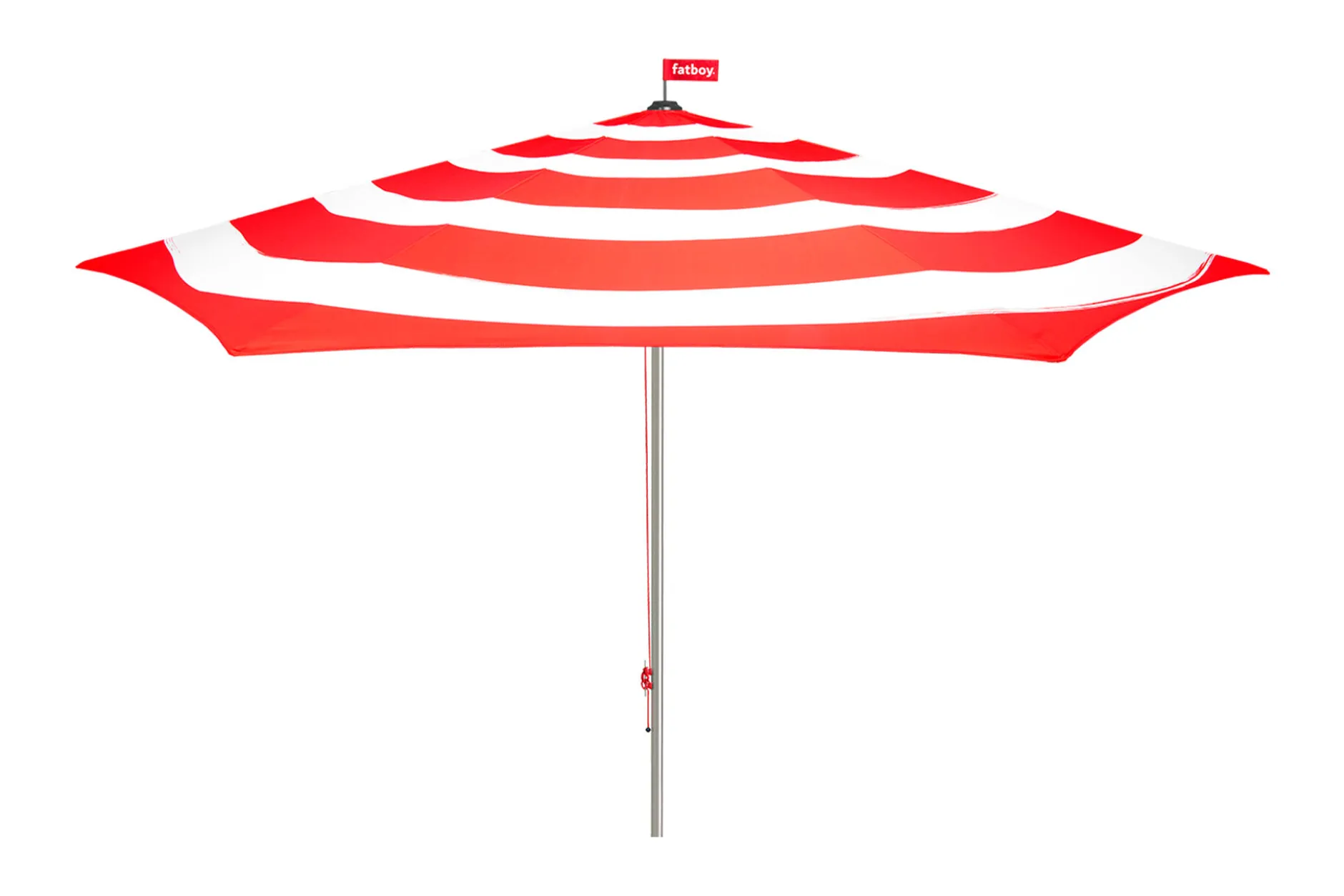 Stripesol 350 cm Sonnenschirm, rot, 350x350x280 cm