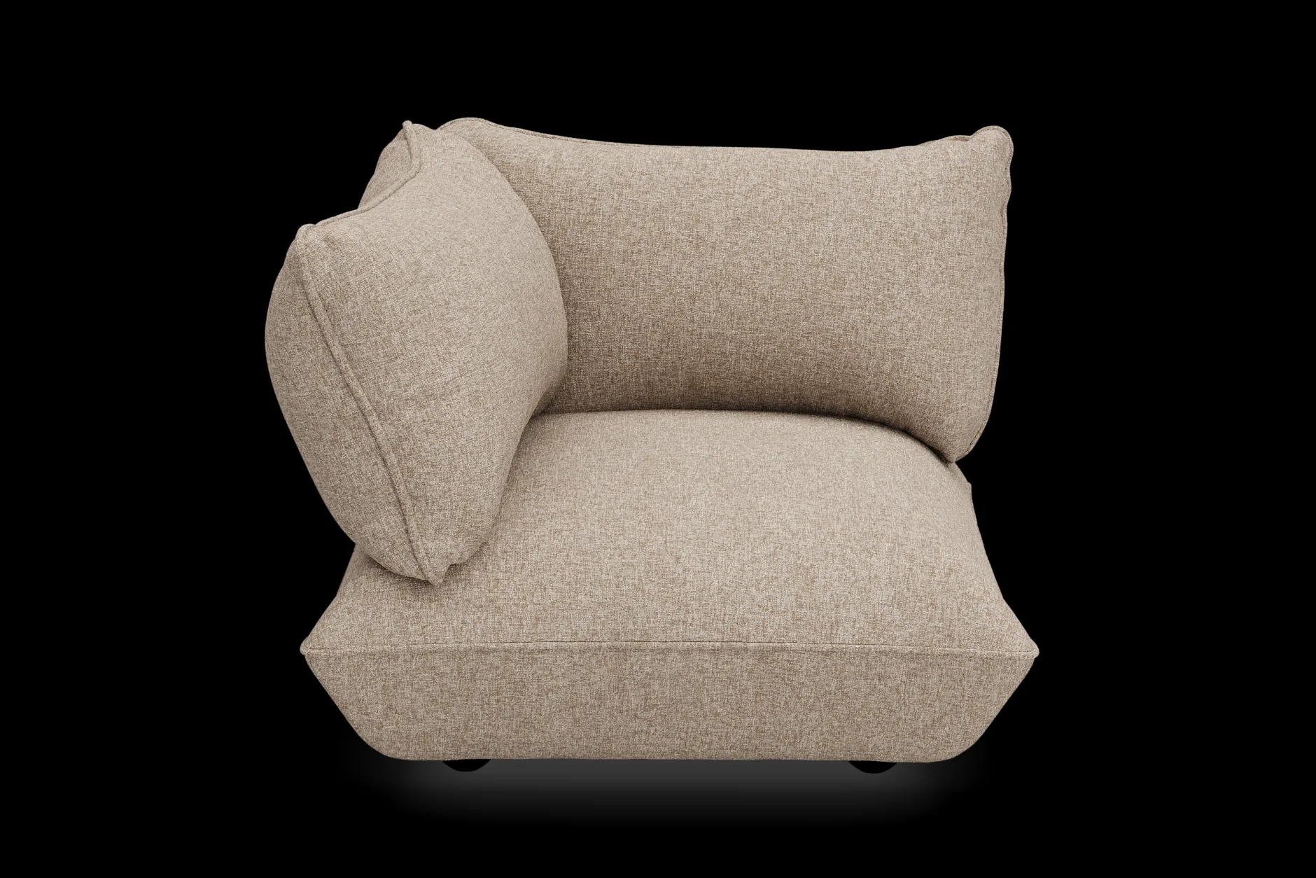 Sumo Corner Seat Boucle Corner Seat, braun, 108x108x90 cm