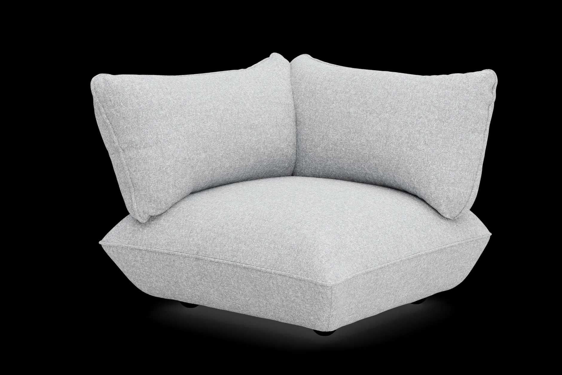 Sumo Corner Seat Boucle Corner Seat, grau, 108x108x90 cm