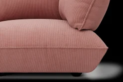 Sumo Corner Seat Right Cord Corner Seat, rosa, 108x108x90 cm