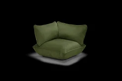 Sumo Corner Seat Velvet Corner Seat, grün, 108x108x90 cm