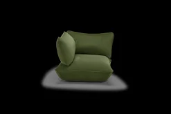 Sumo Corner Seat Velvet Corner Seat, grün, 108x108x90 cm