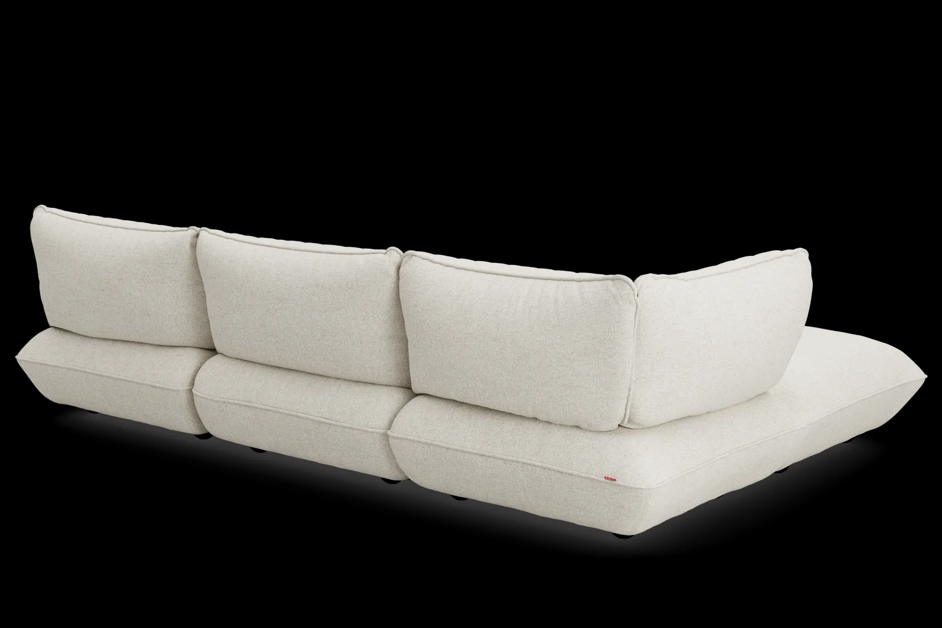 Sumo Corner Sofa Boucle Beige Modulares Indoor-Sofa, 301x108x90 cm