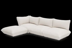 Sumo Corner Sofa Boucle Creme Modulares Indoor-Sofa, 301x108x90 cm