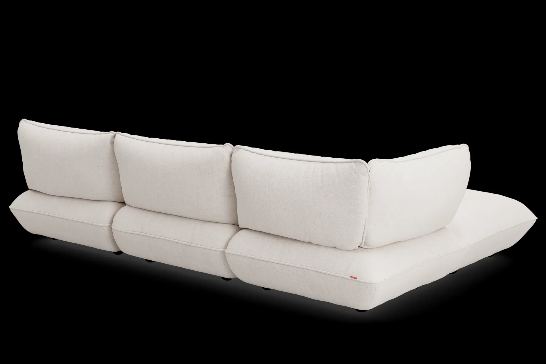 Sumo Corner Sofa Boucle Creme Modulares Indoor-Sofa, 301x108x90 cm