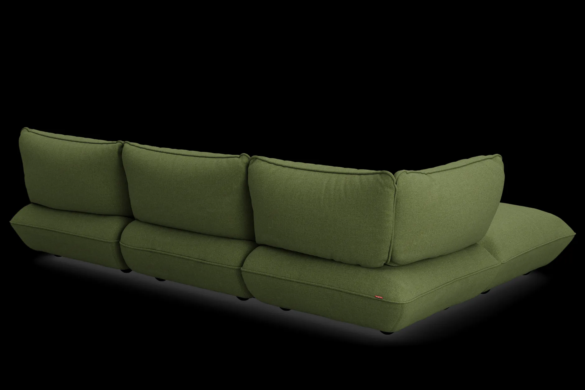 Sumo Corner Sofa Boucle Leaf Green Modulares Indoor-Sofa, 301x108x90 cm