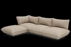 Sumo Corner Sofa Boucle Light Brown Melange Modulares Indoor-Sofa, 301x108x90 cm