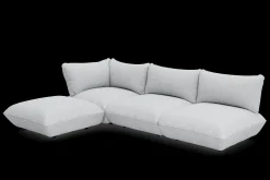 Sumo Corner Sofa Boucle Light Grey Melange Modulares Indoor-Sofa, 301x108x90 cm