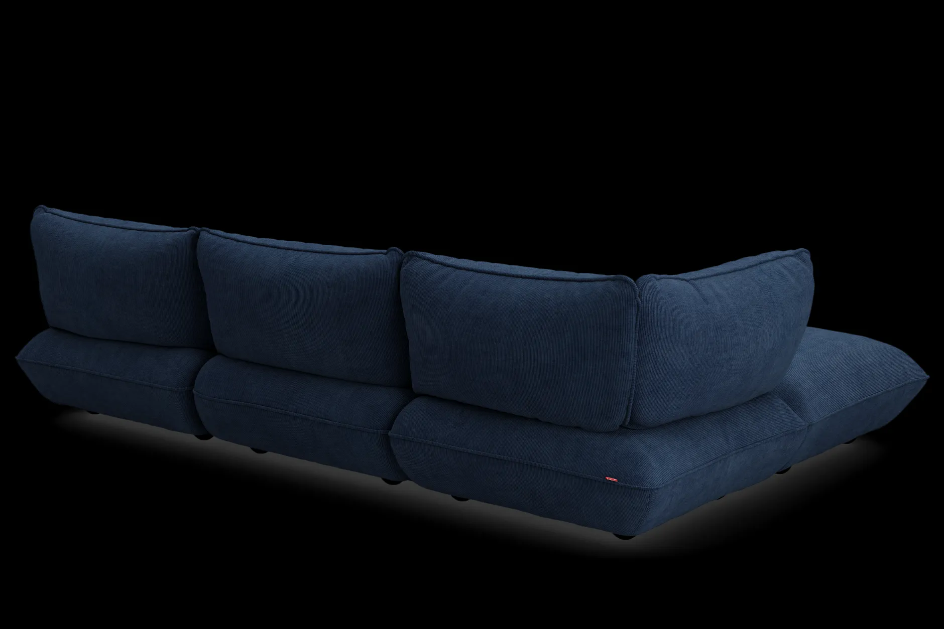 Sumo Corner Sofa Left Cord Deep Blue Modulares Indoor-Sofa, 301x108x90 cm