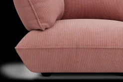 Sumo Corner Sofa Left Cord Soft Pink Modulares Indoor-Sofa, 301x108x90 cm