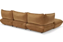 Sumo Corner Sofa Velvet Modulares Indoor-Sofa, 301x108x90 cm