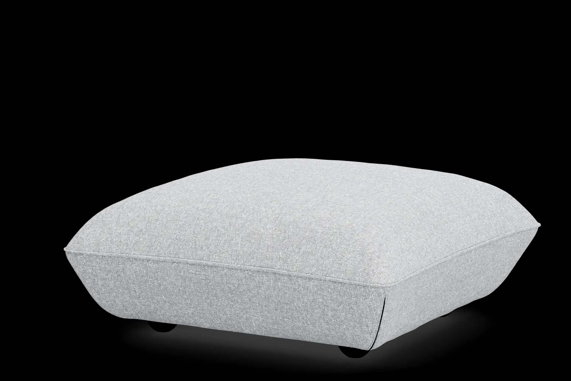 Sumo Hocker Boucle Hocker, grau, 108x108x44 cm
