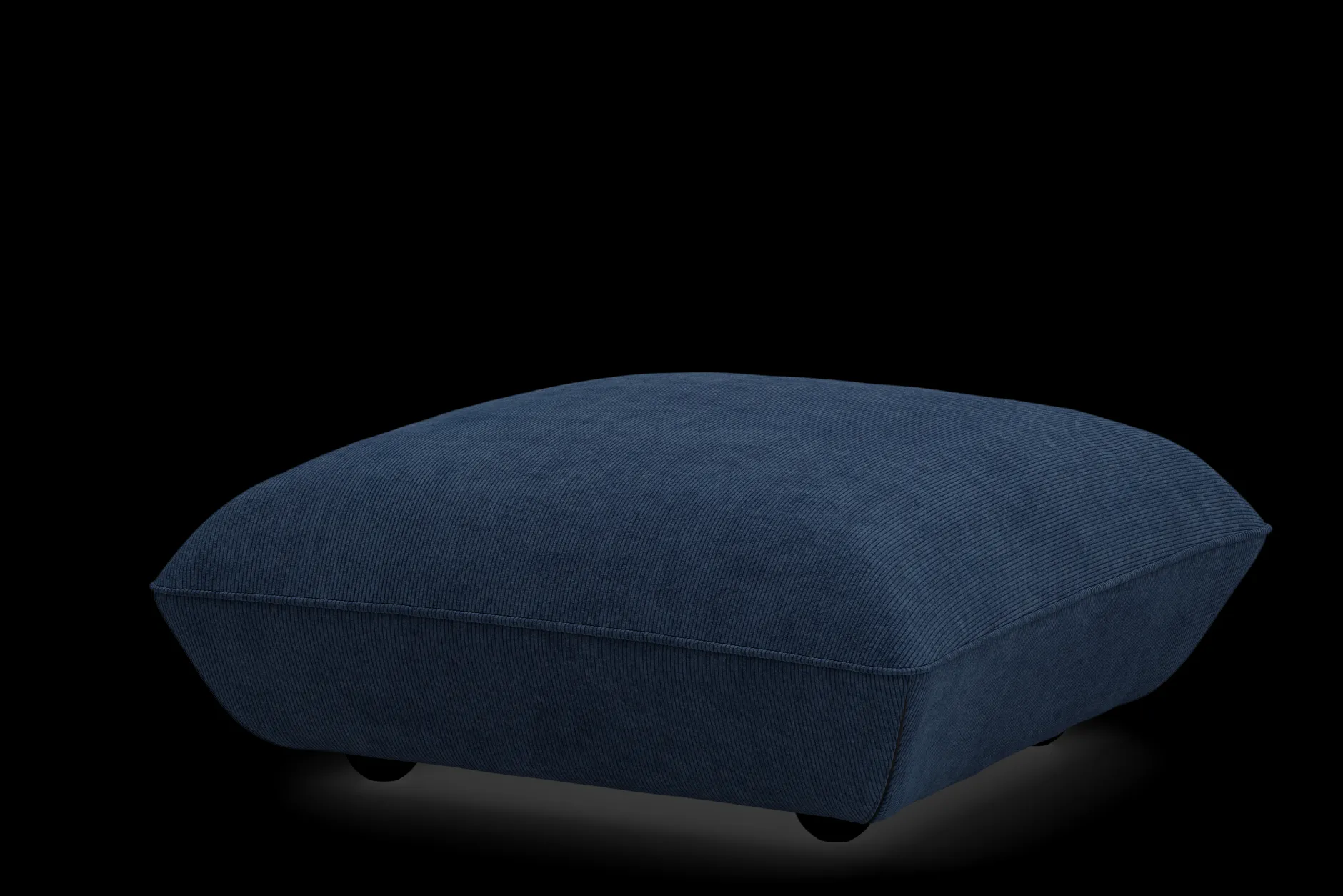 Sumo Hocker Cord Hocker, blau, 108x108x44 cm