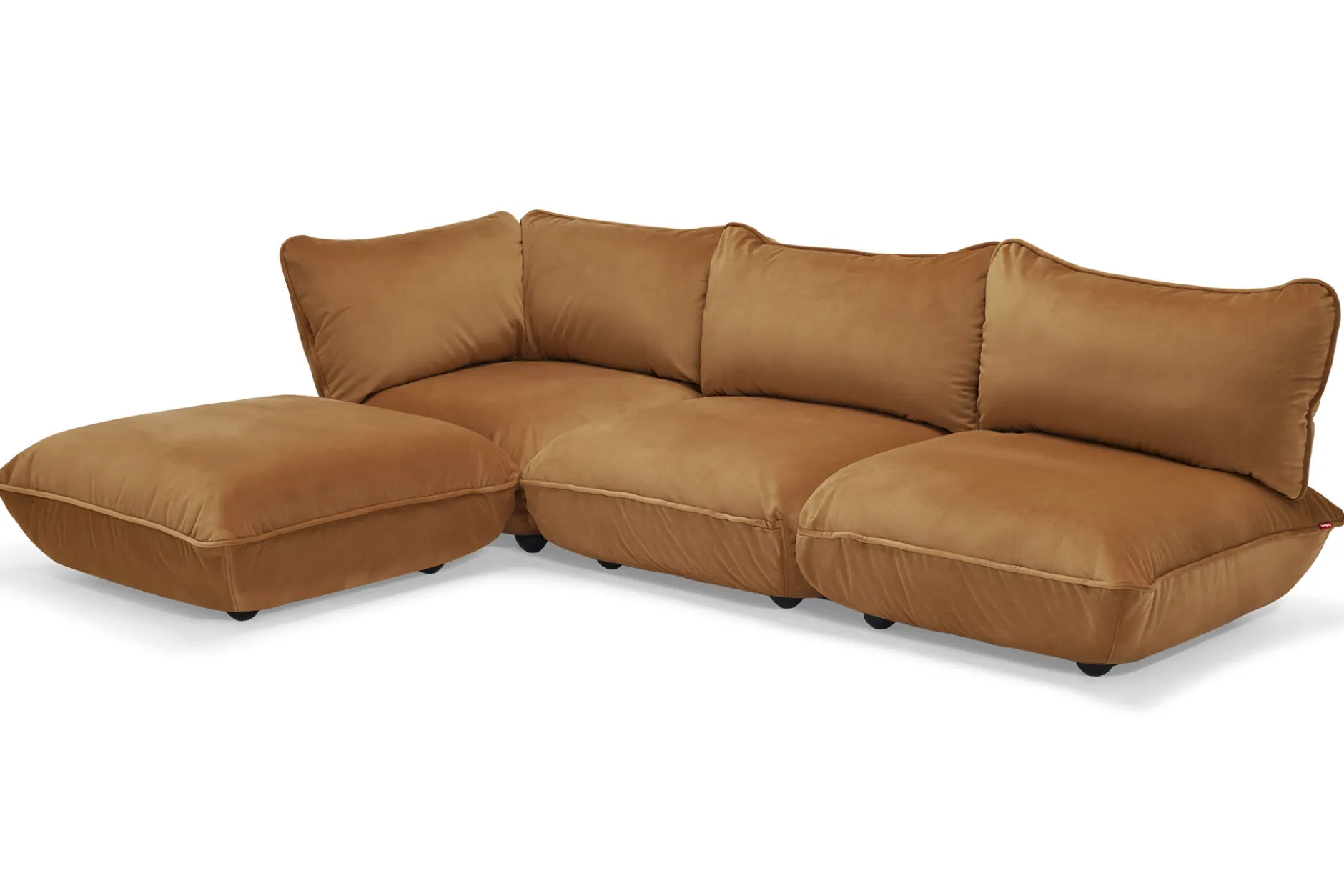 Sumo Hocker Velvet Hocker, braun, 108x108x44 cm