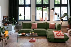 Sumo Hocker Velvet Hocker, grün, 108x108x44 cm
