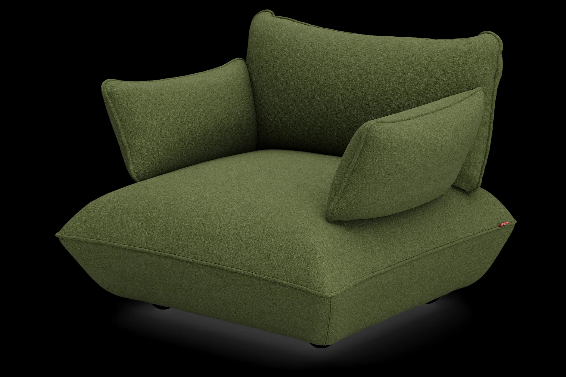 Sumo Loveseat Boucle Leaf Green Loveseat, 114x108x90 cm