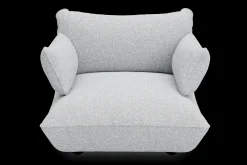 Sumo Loveseat Boucle Light Grey Melange Loveseat, 114x108x90 cm