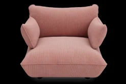 Sumo Loveseat Cord Soft Pink Loveseat, 114x108x90 cm
