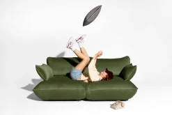 Sumo Loveseat Velvet Deep Green Loveseat, 114x108x90 cm