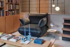 Sumo Seat Velvet Seat, blau, 108x108x90 cm