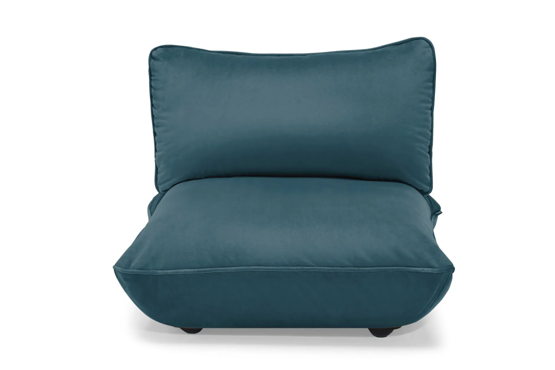 Sumo Seat Velvet Seat, blau, 108x108x90 cm