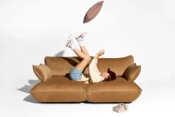 Sumo Seat Velvet Seat, braun, 108x108x90 cm
