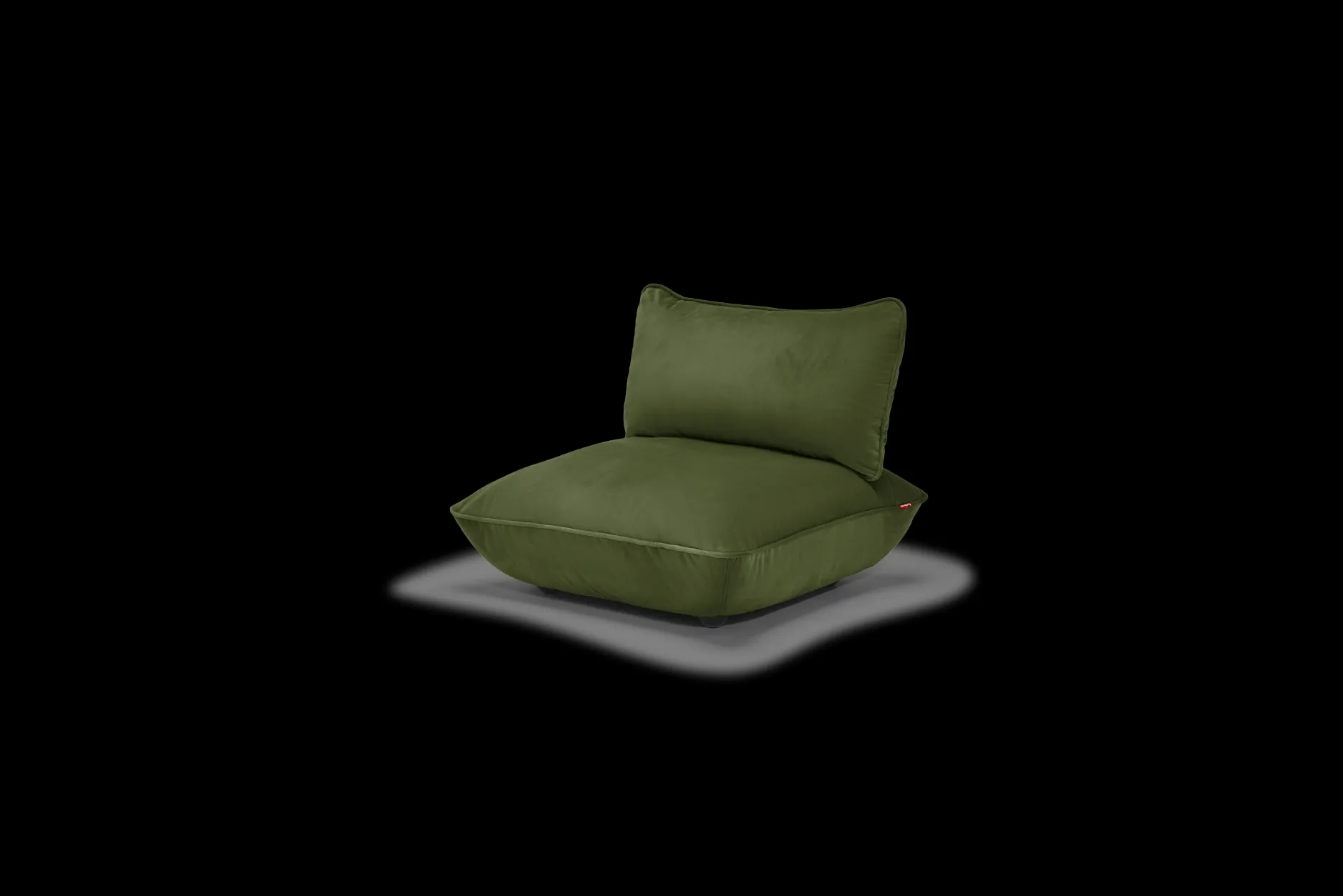 Sumo Seat Velvet Seat, grün, 108x108x90 cm
