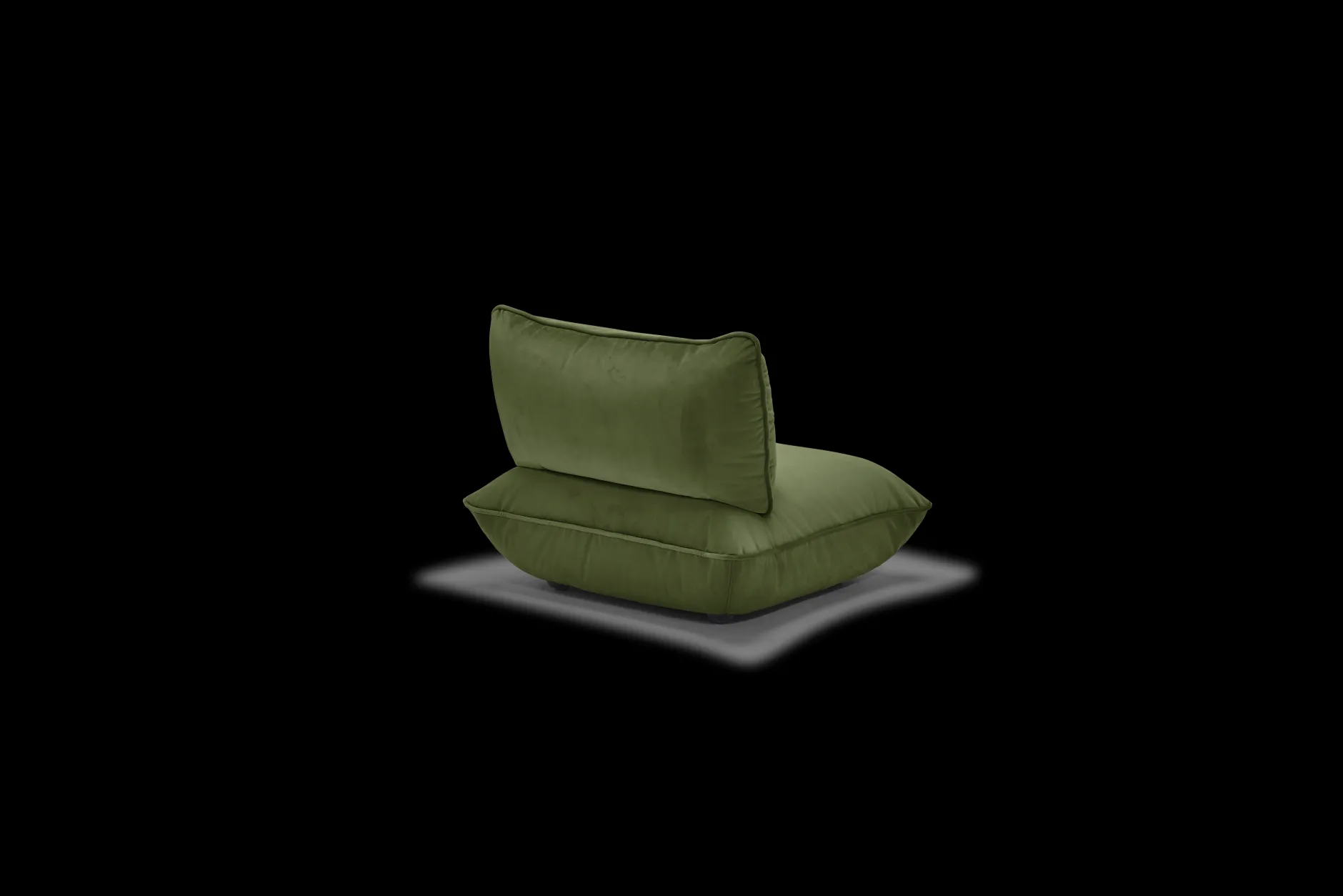 Sumo Seat Velvet Seat, grün, 108x108x90 cm