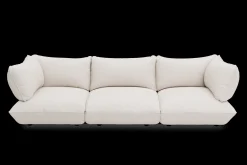 Sumo Sofa Grand Boucle Creme Modulares Indoor-Sofa, 301x108x90 cm