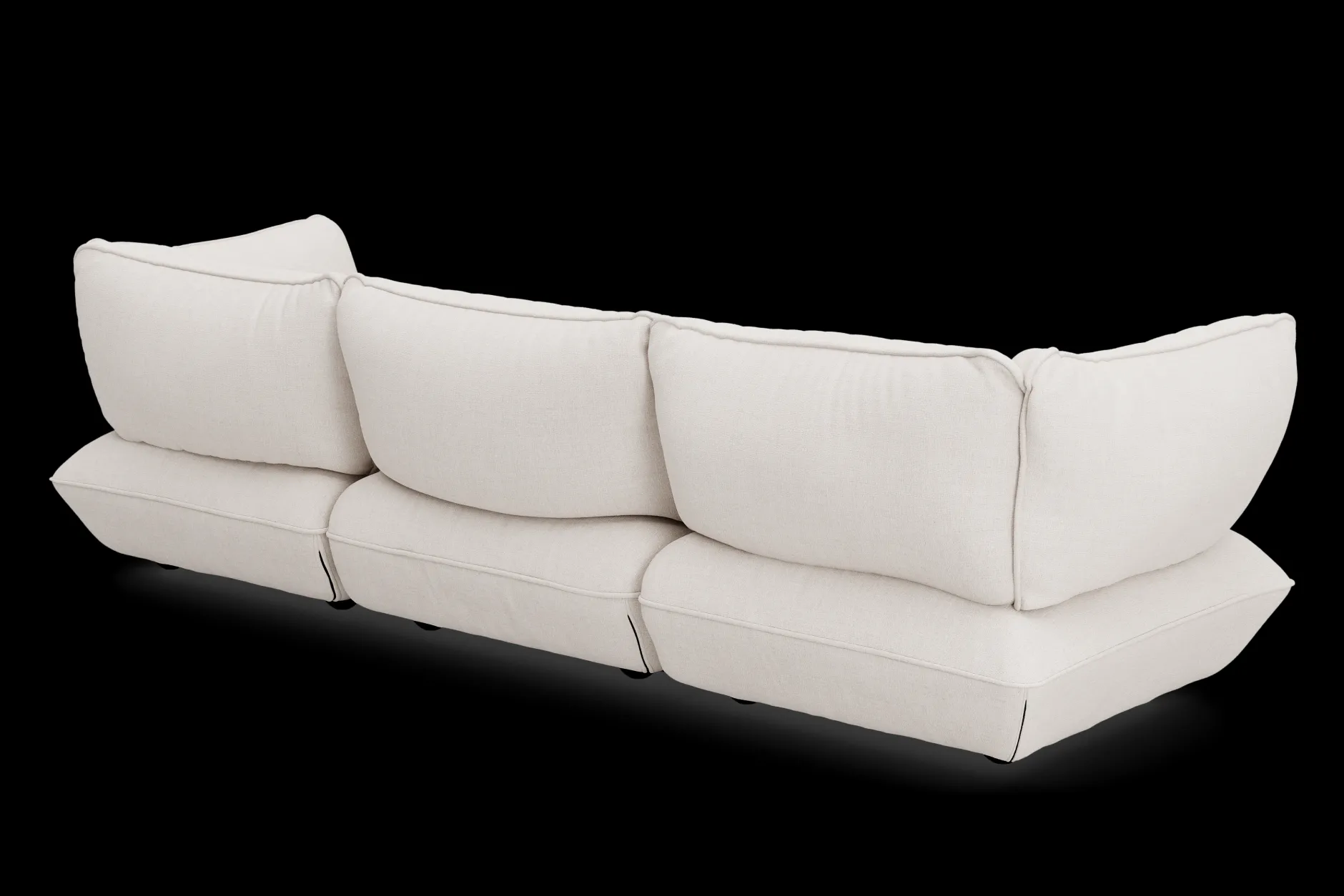 Sumo Sofa Grand Boucle Creme Modulares Indoor-Sofa, 301x108x90 cm