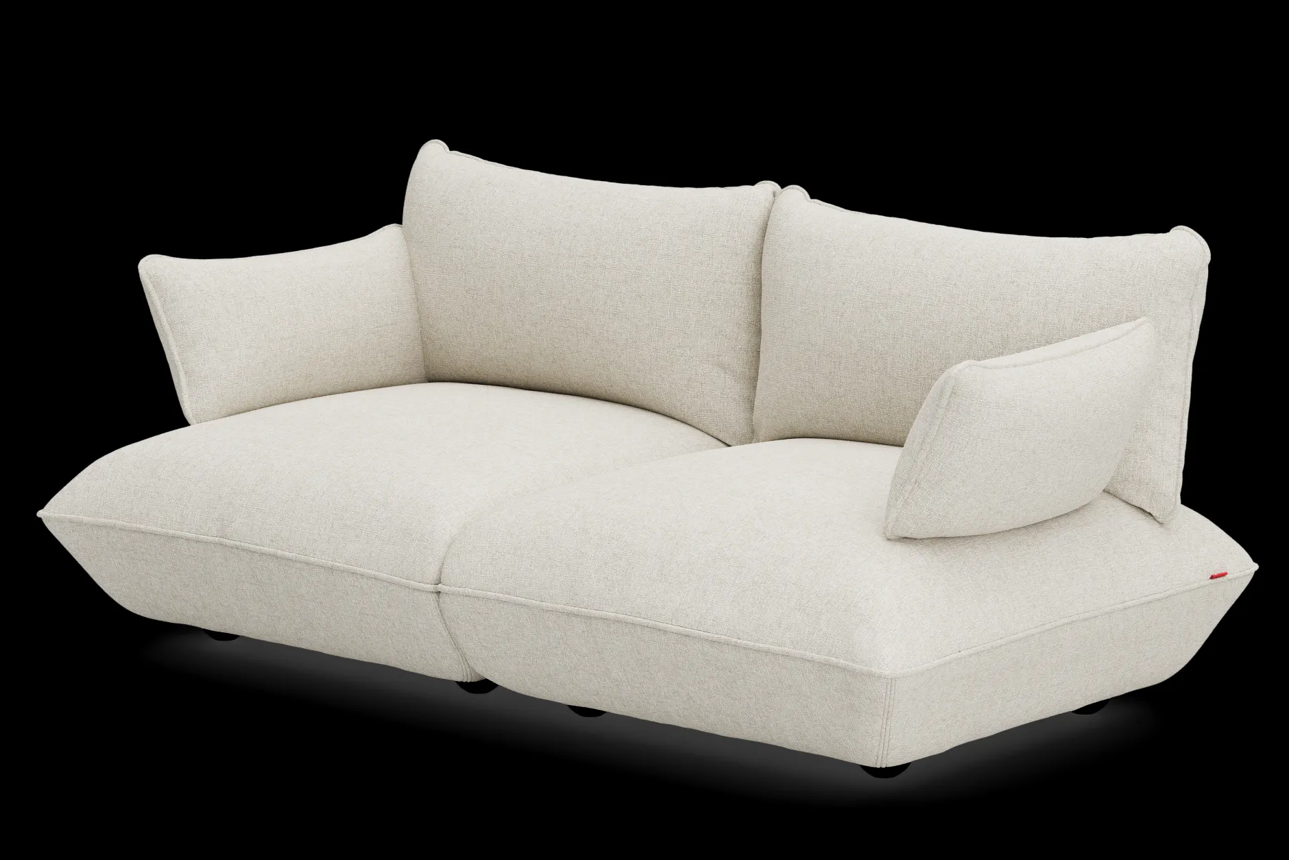 Sumo Sofa Medium Boucle Beige Modulares Indoor-Sofa, 210.5x108x90 cm