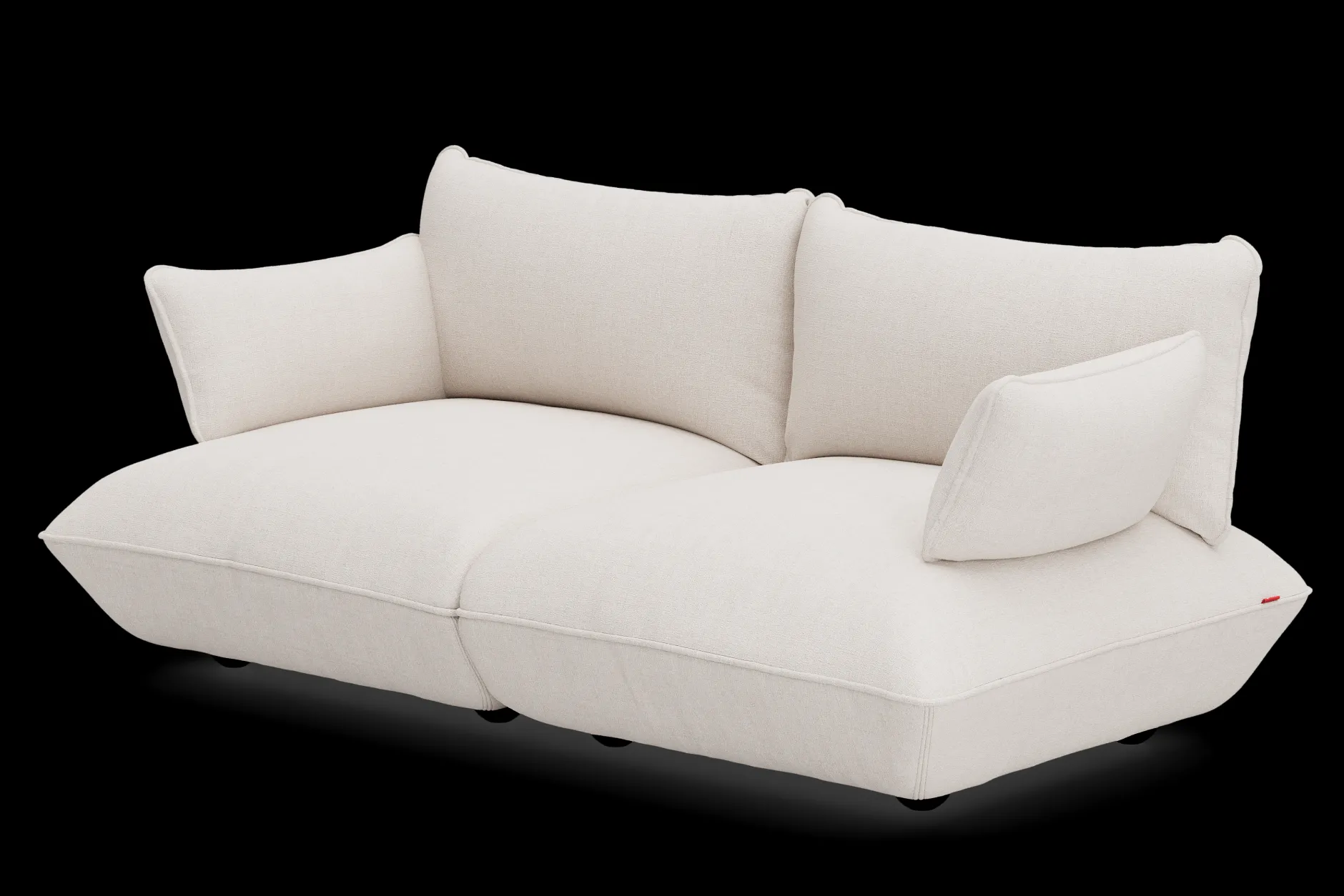 Sumo Sofa Medium Boucle Creme Modulares Indoor-Sofa, 210.5x108x90 cm