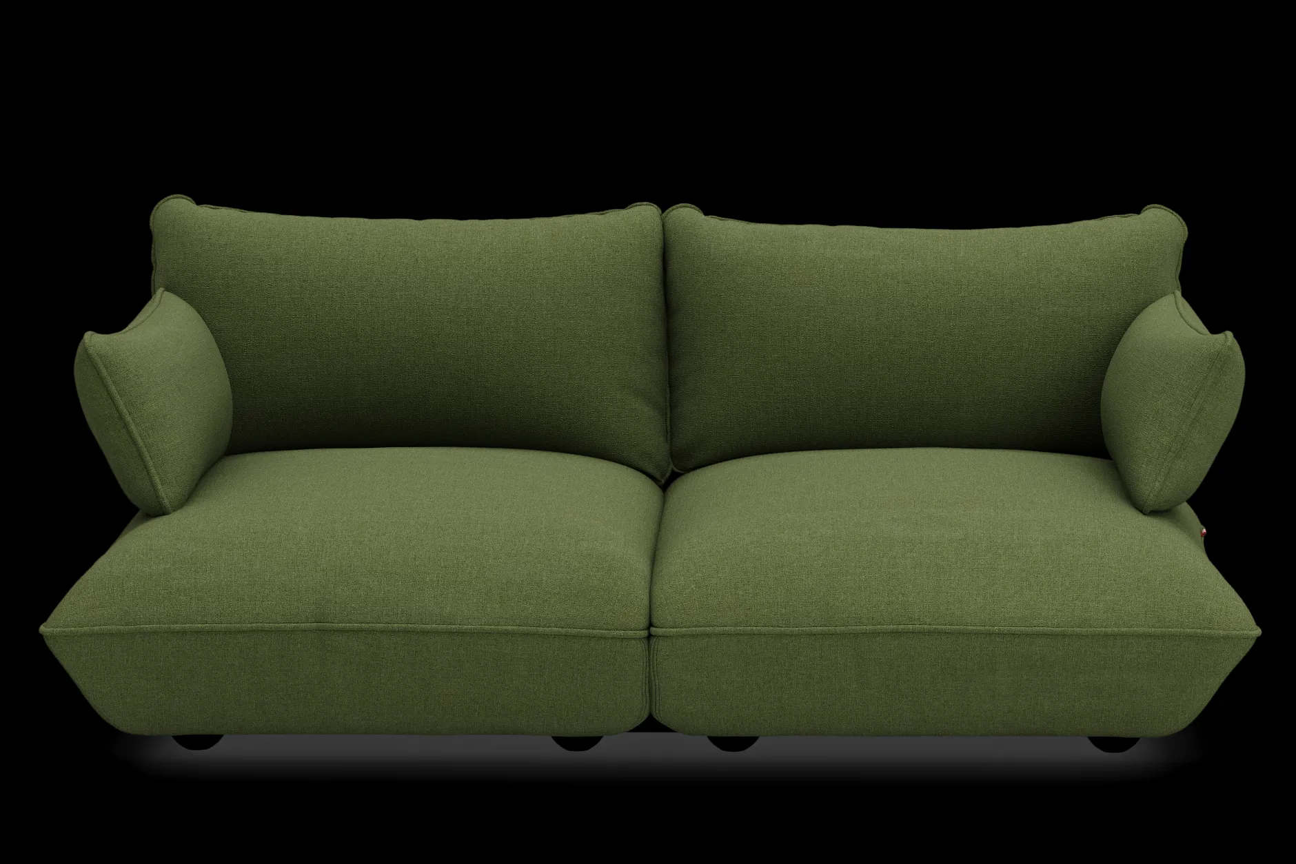Sumo Sofa Medium Boucle Leaf Green Modulares Indoor-Sofa, 210.5x108x90 cm