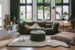 Sumo Sofa Medium Boucle Leaf Green Modulares Indoor-Sofa, 210.5x108x90 cm