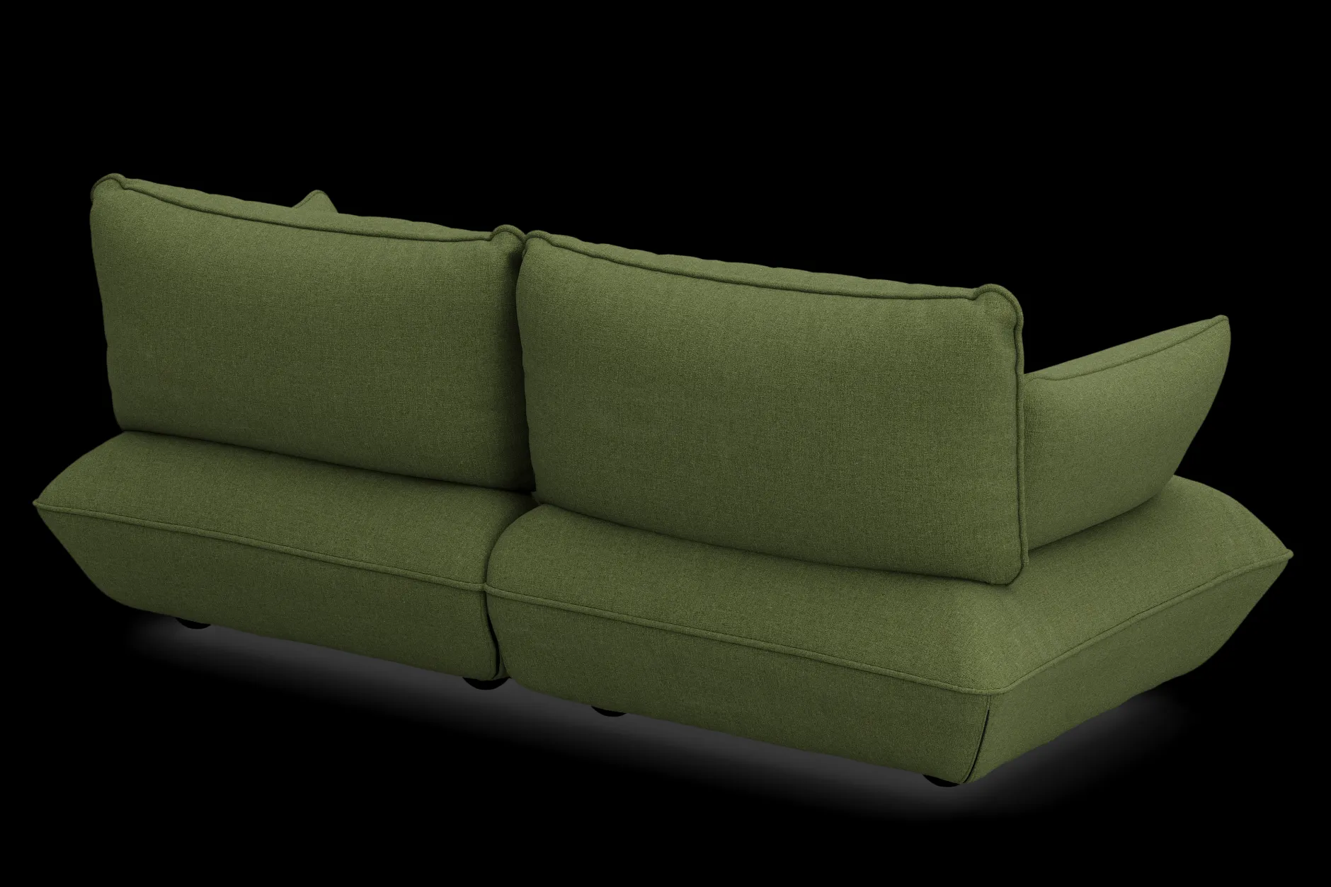 Sumo Sofa Medium Boucle Leaf Green Modulares Indoor-Sofa, 210.5x108x90 cm