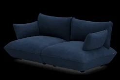 Sumo Sofa Medium Cord Deep Blue Modulares Indoor-Sofa, 210.5x108x90 cm