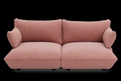 Sumo Sofa Medium Cord Soft Pink Modulares Indoor-Sofa, 210.5x108x90 cm