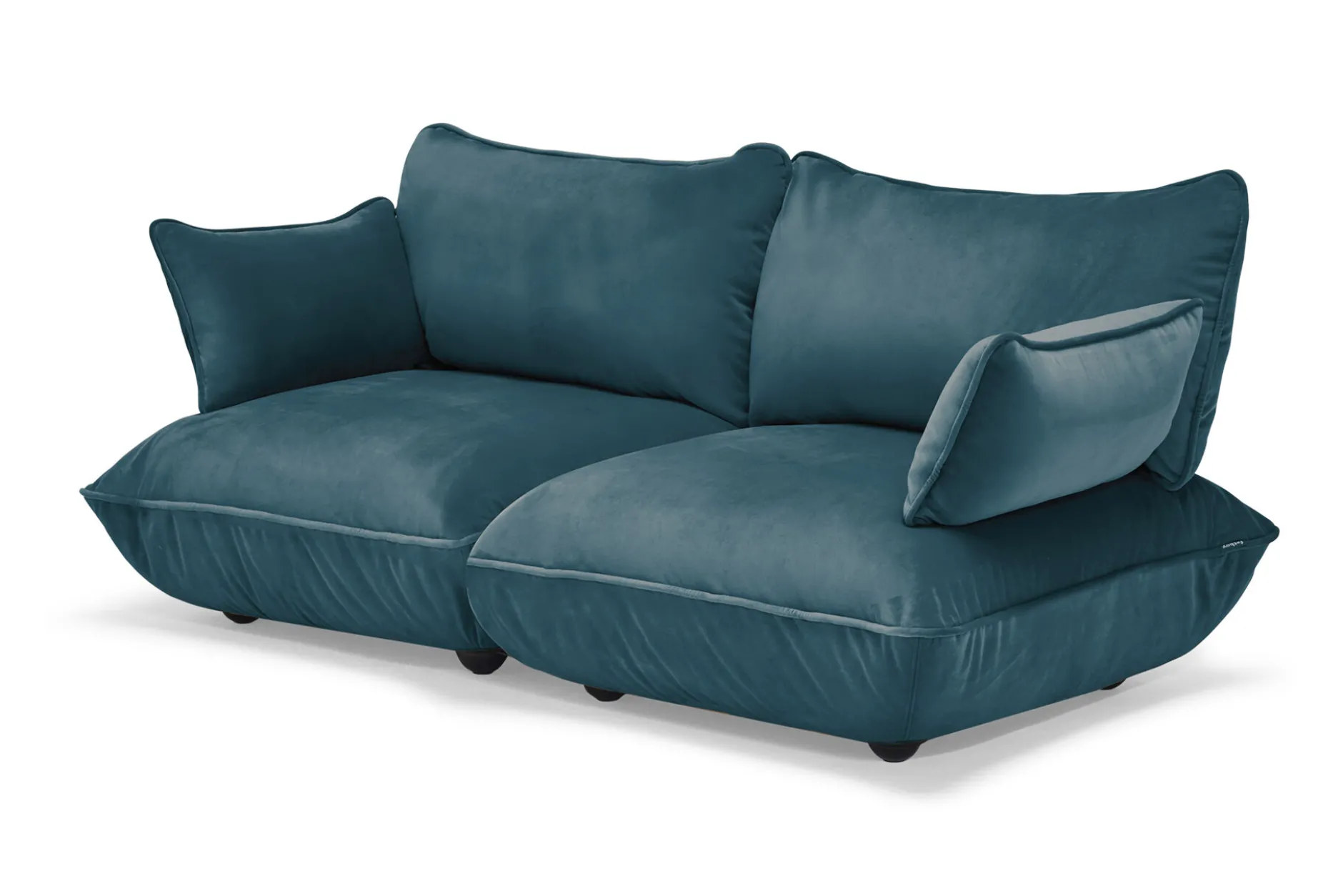 Sumo Sofa Medium Velvet Petrol Modulares Indoor-Sofa, 210.5x108x90 cm